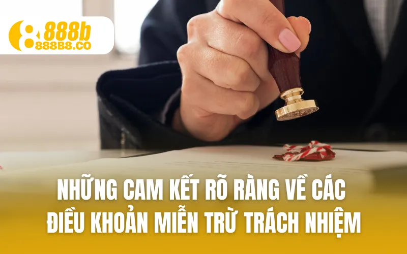 Những cam kết rõ ràng về các điều khoản miễn trừ trách nhiệm